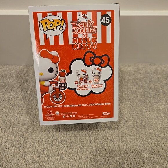 Funko Pop! Vinyl: Sanrio - Hello Kitty (Riding Bike with Noodle Cup) #45 - Picture 6 of 6
